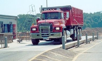 truck on scale